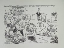 Hmm.. I guess we back up and take another run at it after someone builds us a tunnel!